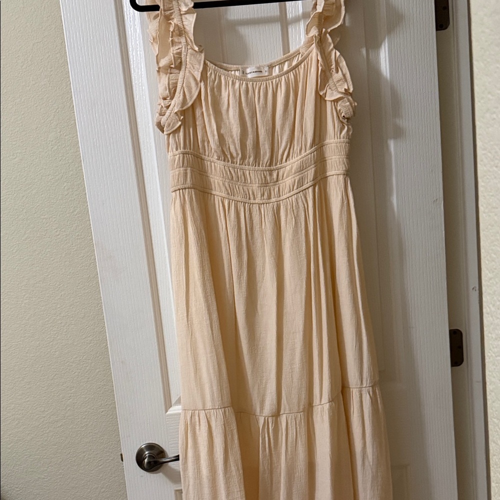 Lucky Brand Cream Maxi Dress